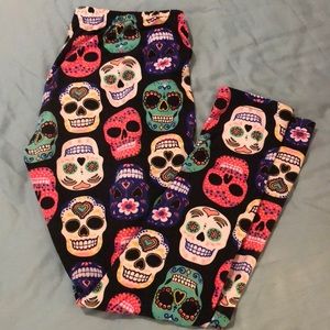 Sugar Skull Day of the Dead Leggings
